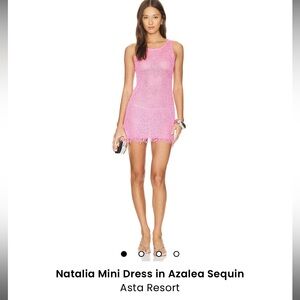 Asta Resort Natalia Mini Dress in Azalea Sequin